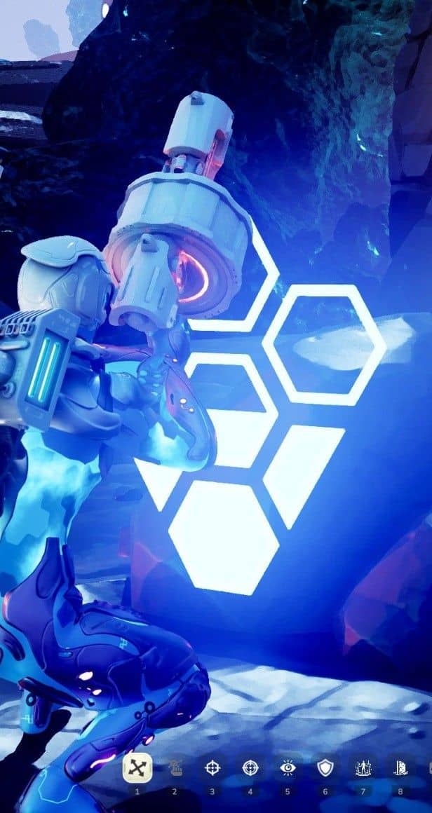Taking cover behind the psionic wall in turn-based combat